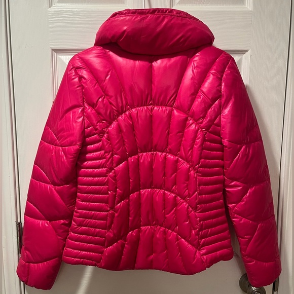 GUESS Hot Pink Puffer Coat- Worn Once! - Picture 4 of 8